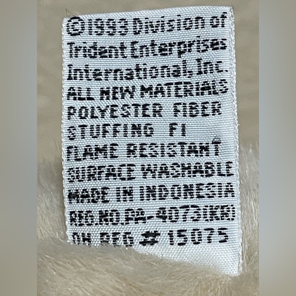 Manhattan Toy company 9” Cute bunny rabbit Plush With multicolor floral ribbon - Picture 4 of 4